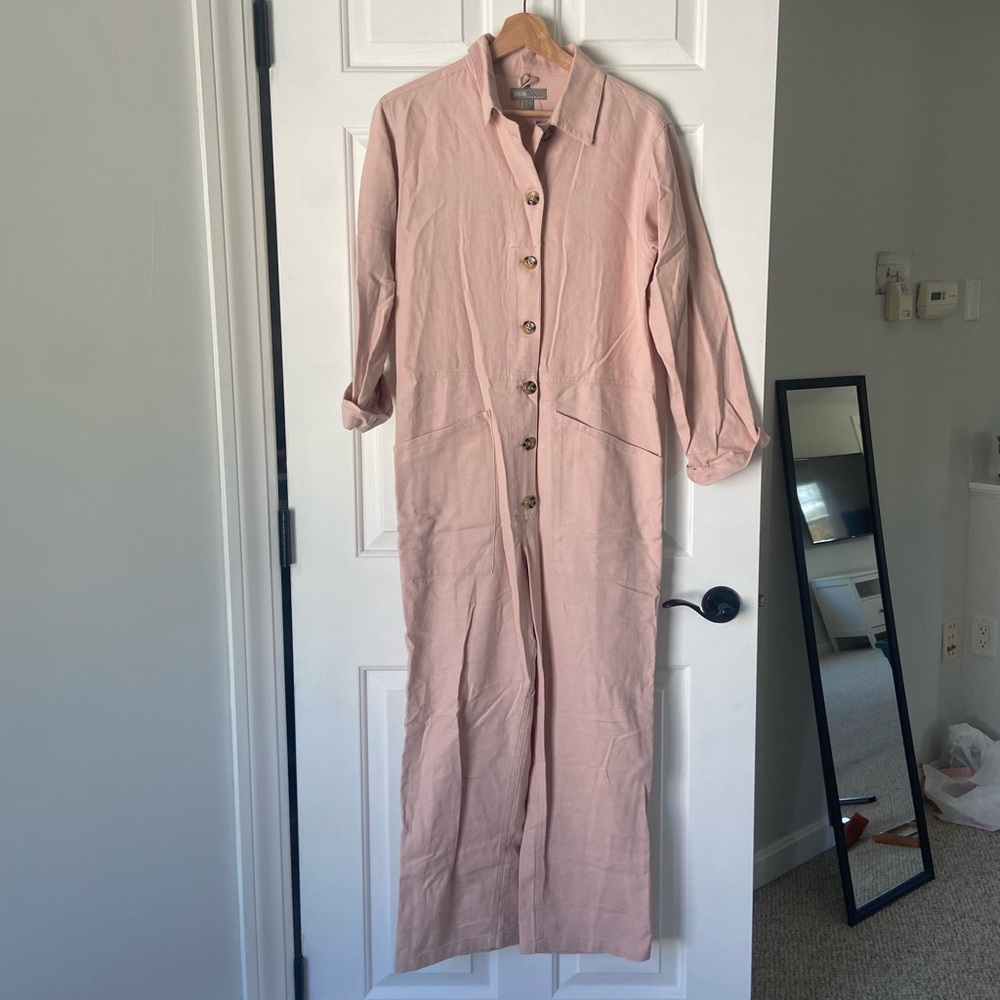 NWT ASOS Pink Linen Jumpsuit